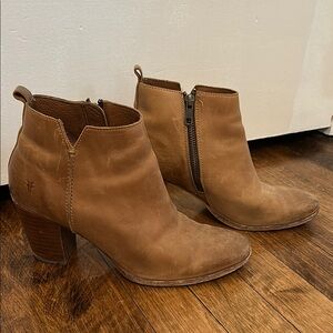Frye Tan Ankle Boots